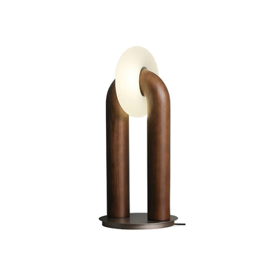 Elvelelia Vintage Wood Table Lamp