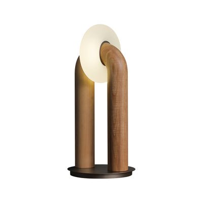 Elvelelia Vintage Wood Table Lamp