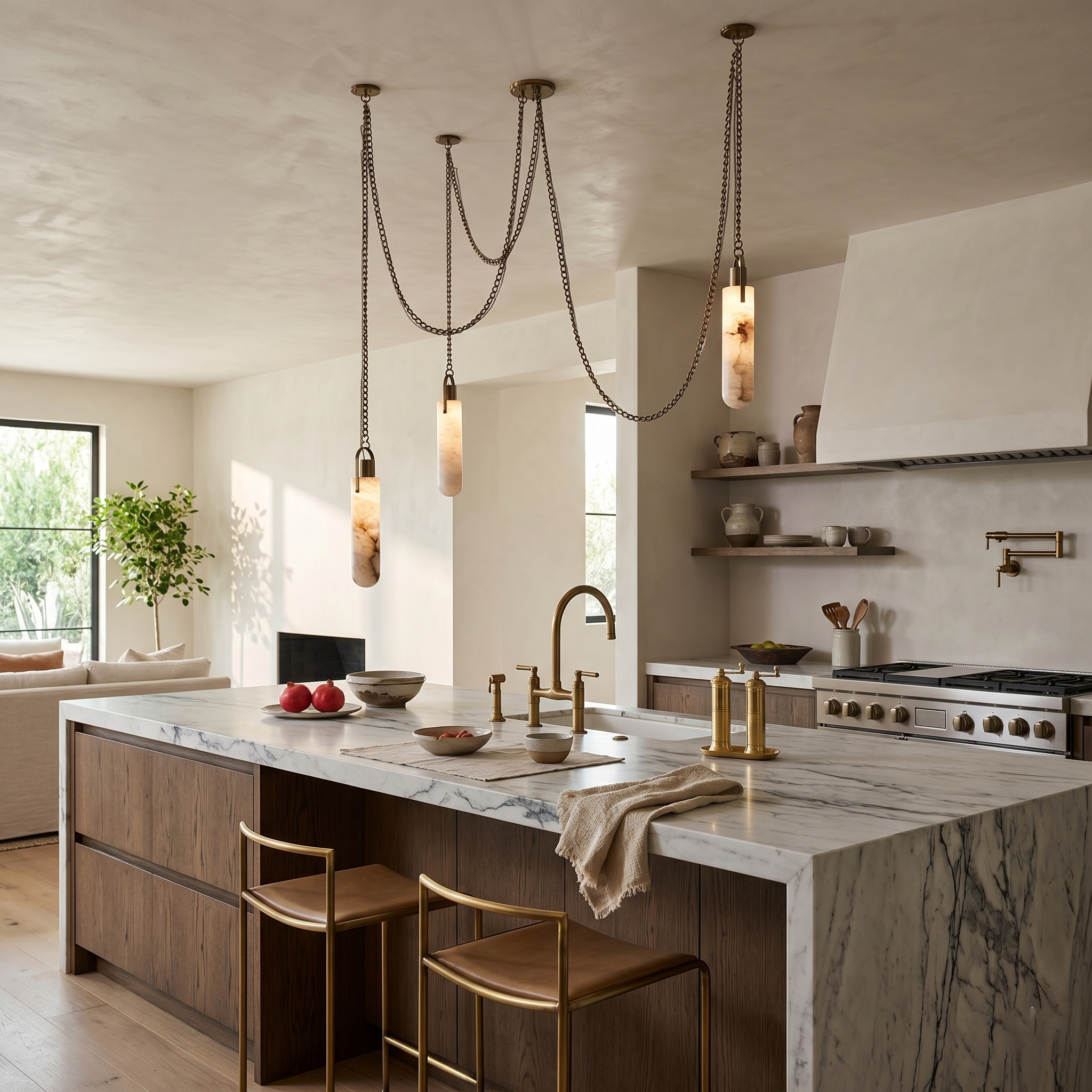 Bellmere Alabaster Pendant Light