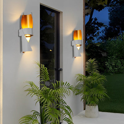 Wever Spiral Aluminum Outdoor Wall Mounted Light