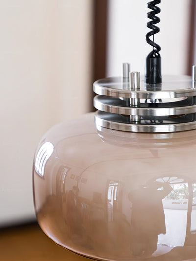 Quorin Glass Industrial Pendant Lamp