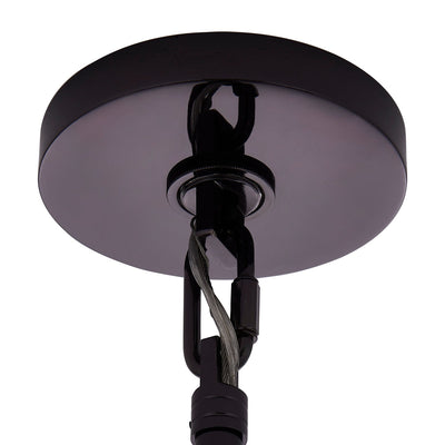 Lioroelle Chandelier Amber Glass Disc Fish Scale Brass