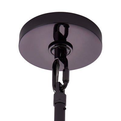 Celalella Chandelier Large Amber Glass Disc Fish Scale Brass