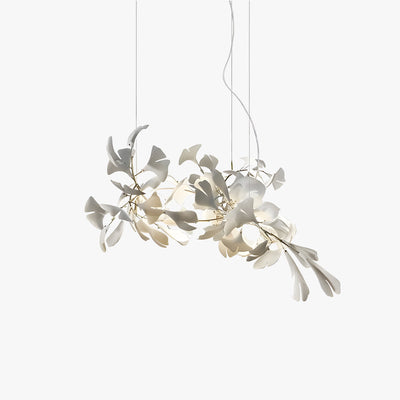 Olivia CeraFall Modern Art Deco Organic Chandelier Ceramics - Neutral Decor