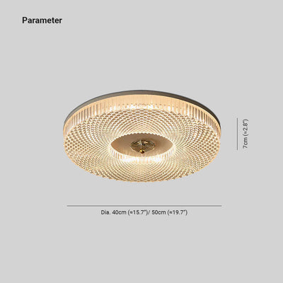 Kristy Modern Round LED Flush Mount Ceiling Light Bedroom - Neutral Decor