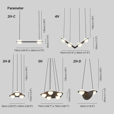 Valentina  Black  Glass Pendant Lamp