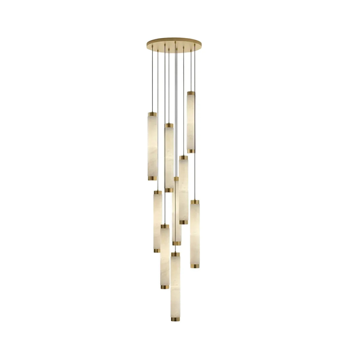 Lira Cylindrical Alabaster Pendant Light