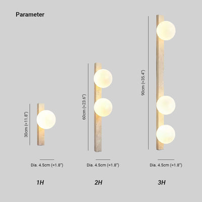 Valoaria Travertine Wall Light