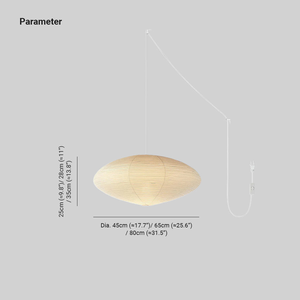 Ritta Washi Paper Swag Pendant Light