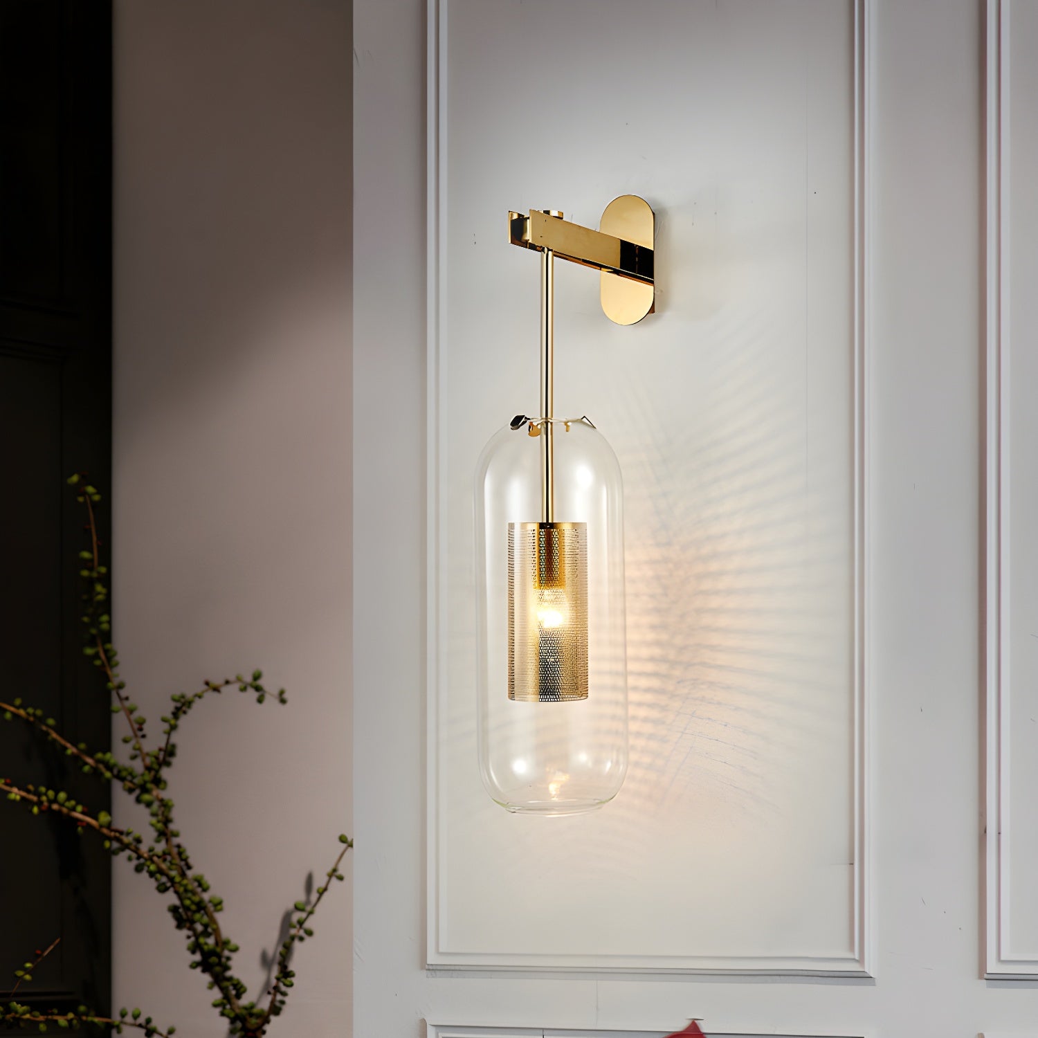Eirinette Premium Nordic Art Glass Wall Lamp