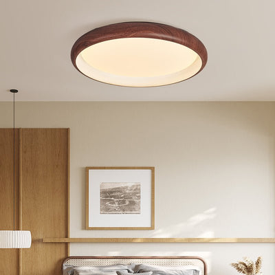Zesolis Modern Minimalist Walnut Ceiling Light