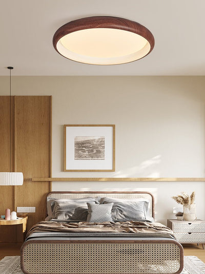Zesolis Modern Minimalist Walnut Ceiling Light