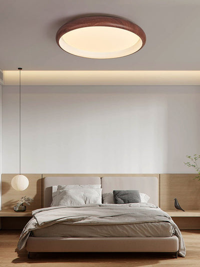 Zesolis Modern Minimalist Walnut Ceiling Light