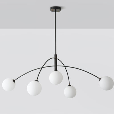 Orieliel Chandelier Valentina Arc Brass Elegant