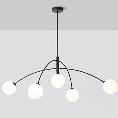 Orieliel Chandelier Valentina Arc Brass Elegant