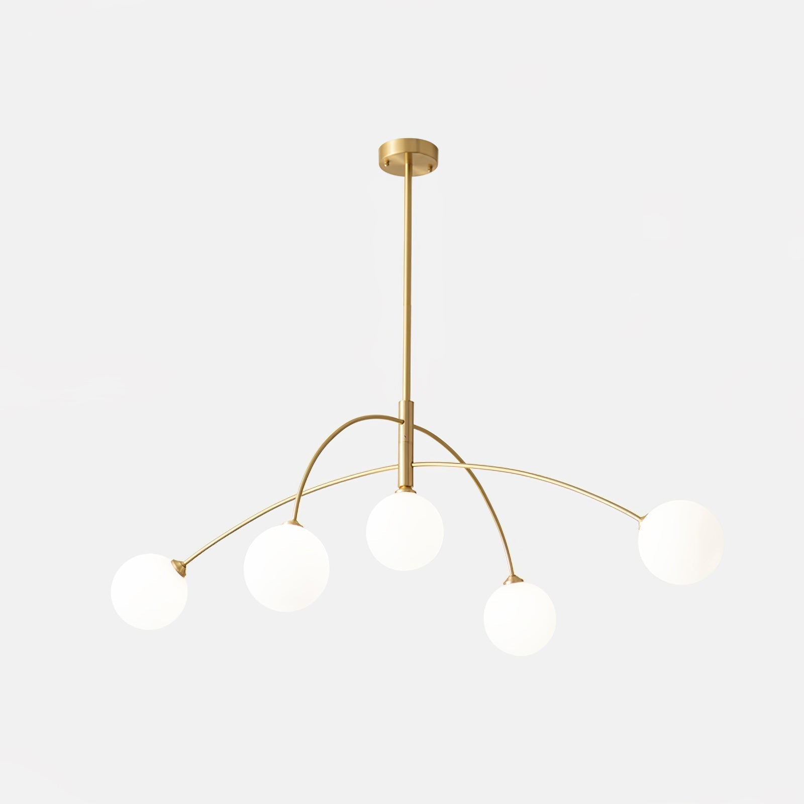 Orieliel Chandelier Valentina Arc Brass Elegant