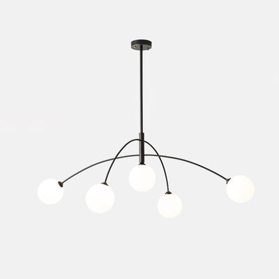 Orieliel Chandelier Valentina Arc Brass Elegant