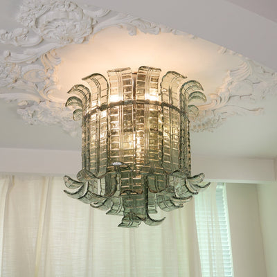 Eirisora Ceiling Lamp Murano Glass Petal Vintage