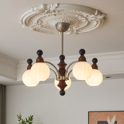 Zosilara Traditional Elegance Wood Chandelier