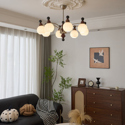 Zosilara Traditional Elegance Wood Chandelier
