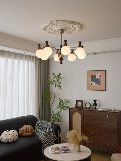 Zosilara Traditional Elegance Wood Chandelier
