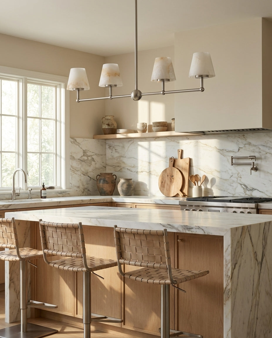 Eastvale9 Alabaster Chandelier