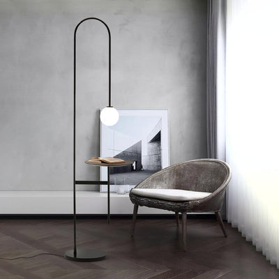 Celonce Glass Minimalist Floor Lamp