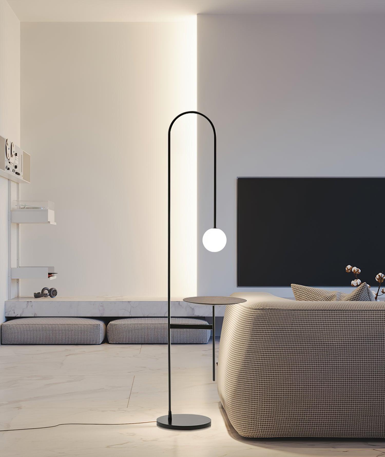 Celonce Glass Minimalist Floor Lamp