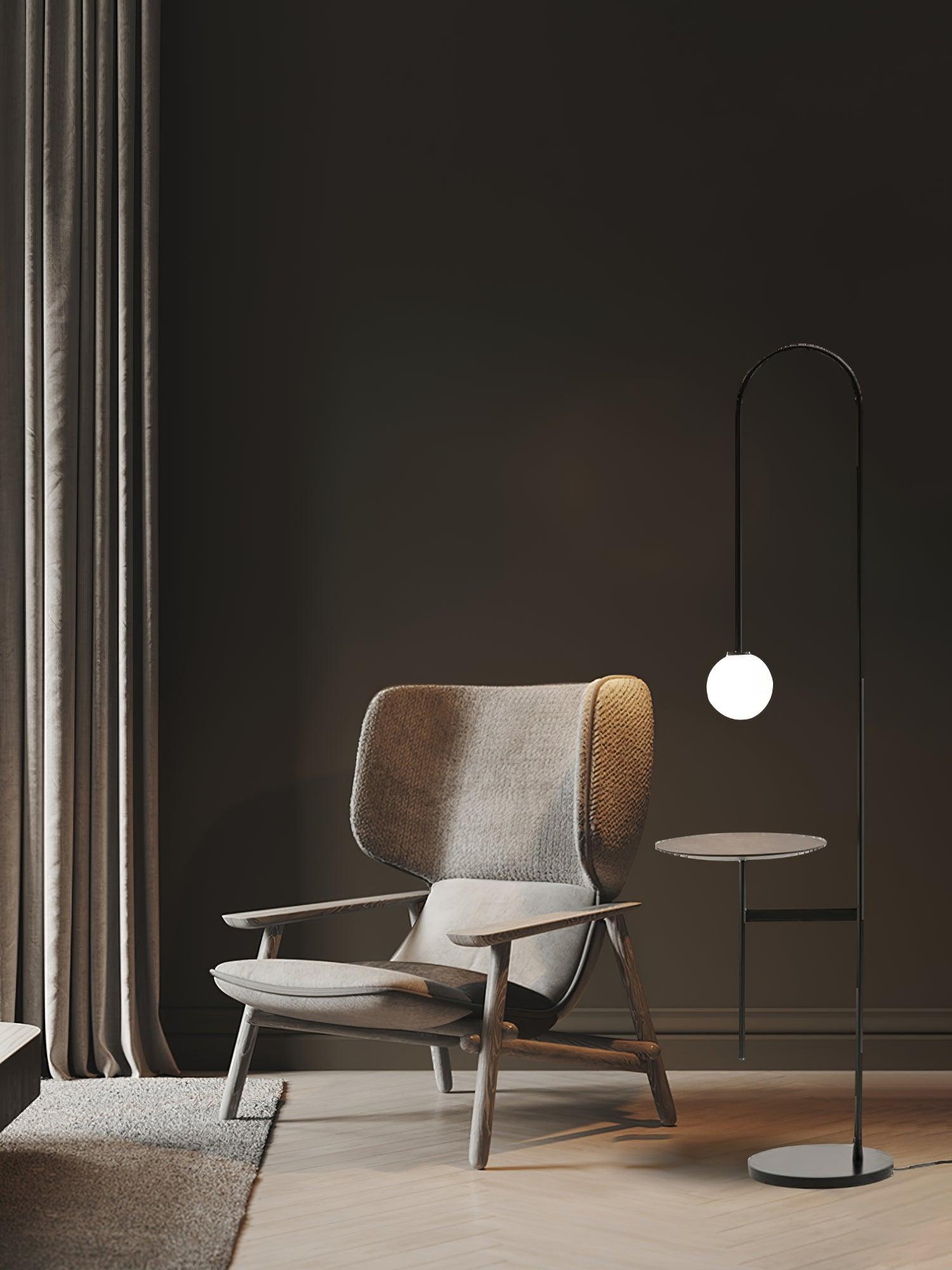 Celonce Glass Minimalist Floor Lamp
