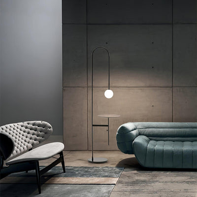 Celonce Glass Minimalist Floor Lamp