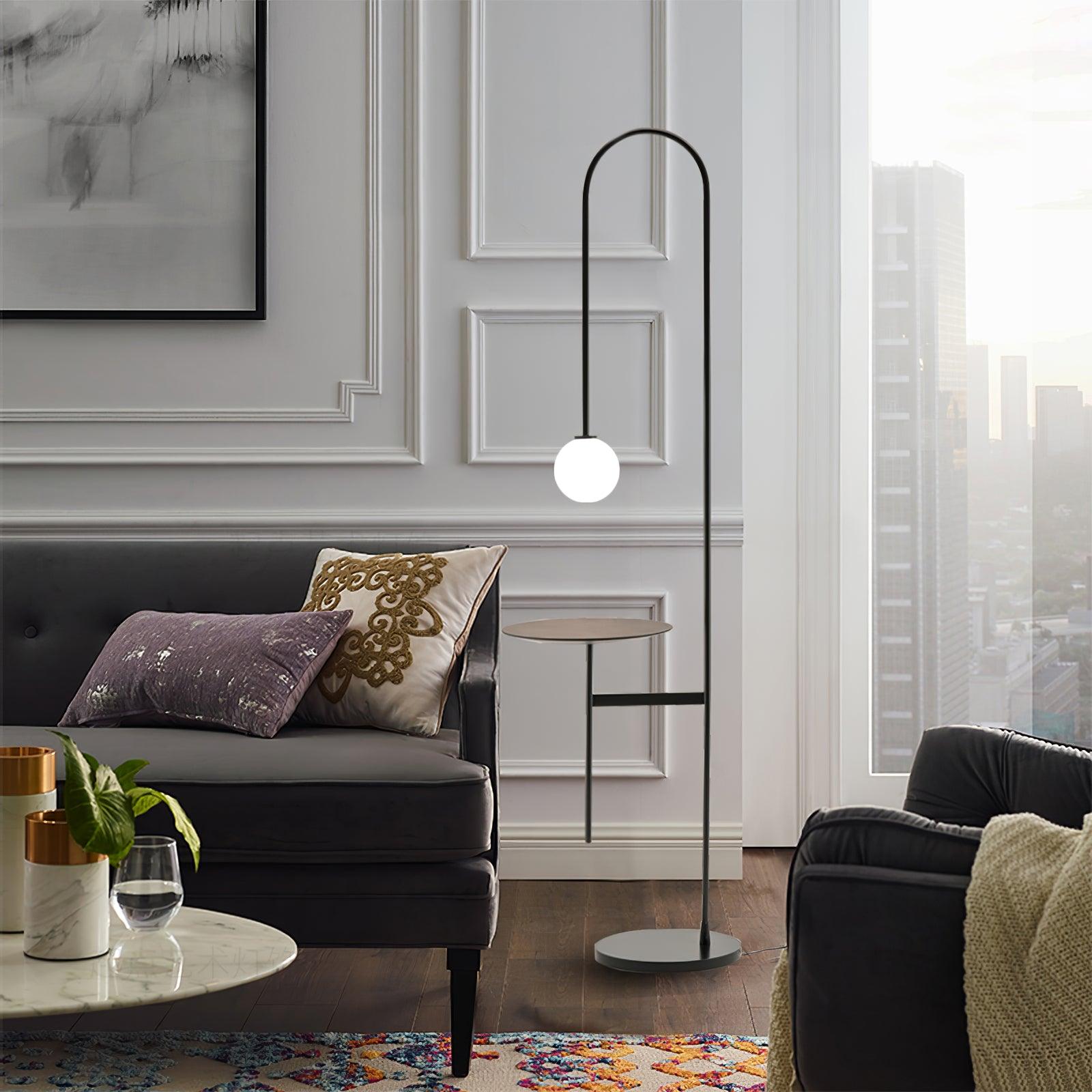 Celonce Glass Minimalist Floor Lamp