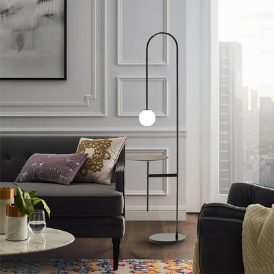 Celonce Glass Minimalist Floor Lamp