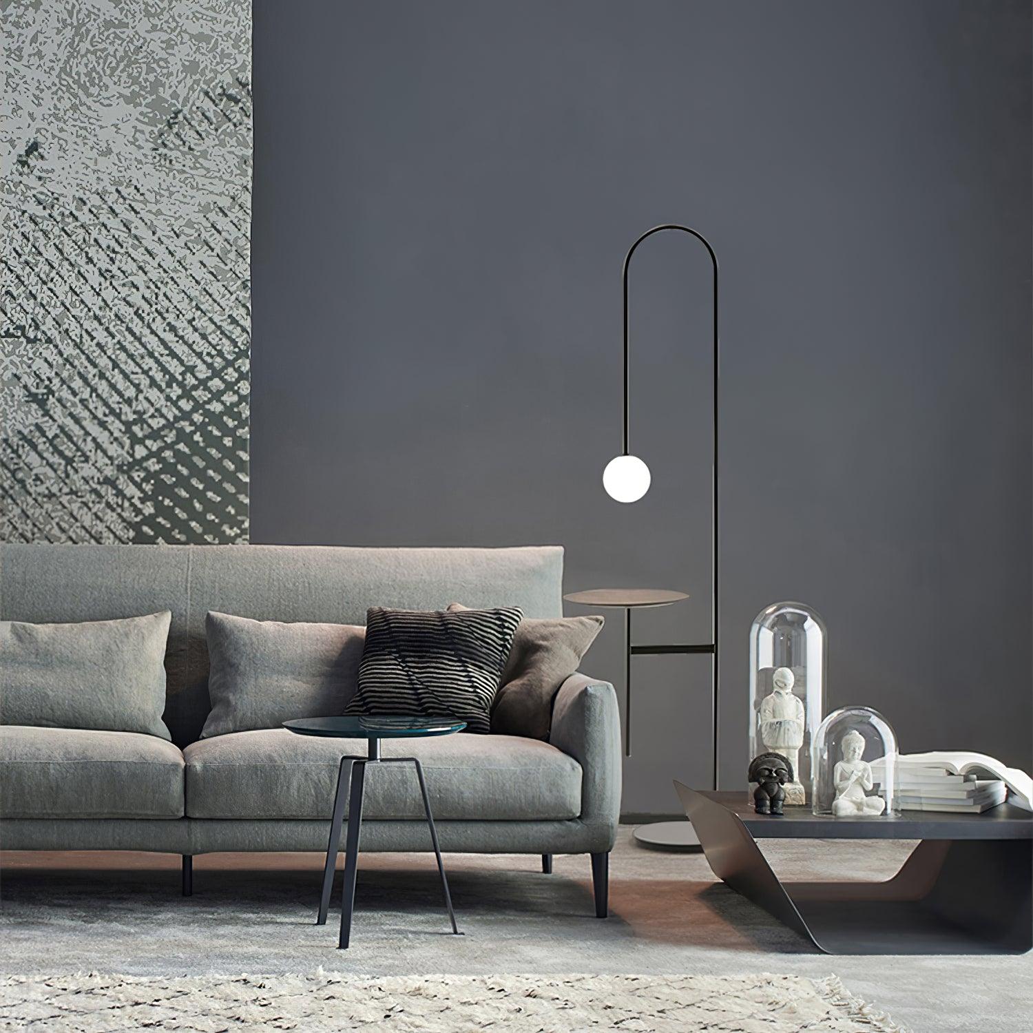 Celonce Glass Minimalist Floor Lamp