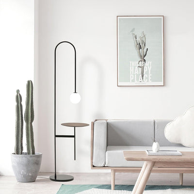Celonce Glass Minimalist Floor Lamp