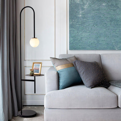 Celonce Glass Minimalist Floor Lamp