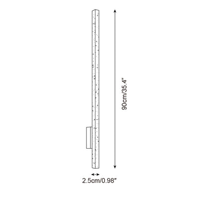 Opalyn Slim Travertine Wall Lamp - Neutral Decor