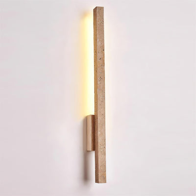Opalyn Slim Travertine Wall Lamp - Neutral Decor
