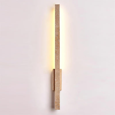 Opalyn Slim Travertine Wall Lamp - Neutral Decor