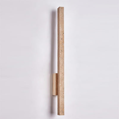Opalyn Slim Travertine Wall Lamp - Neutral Decor