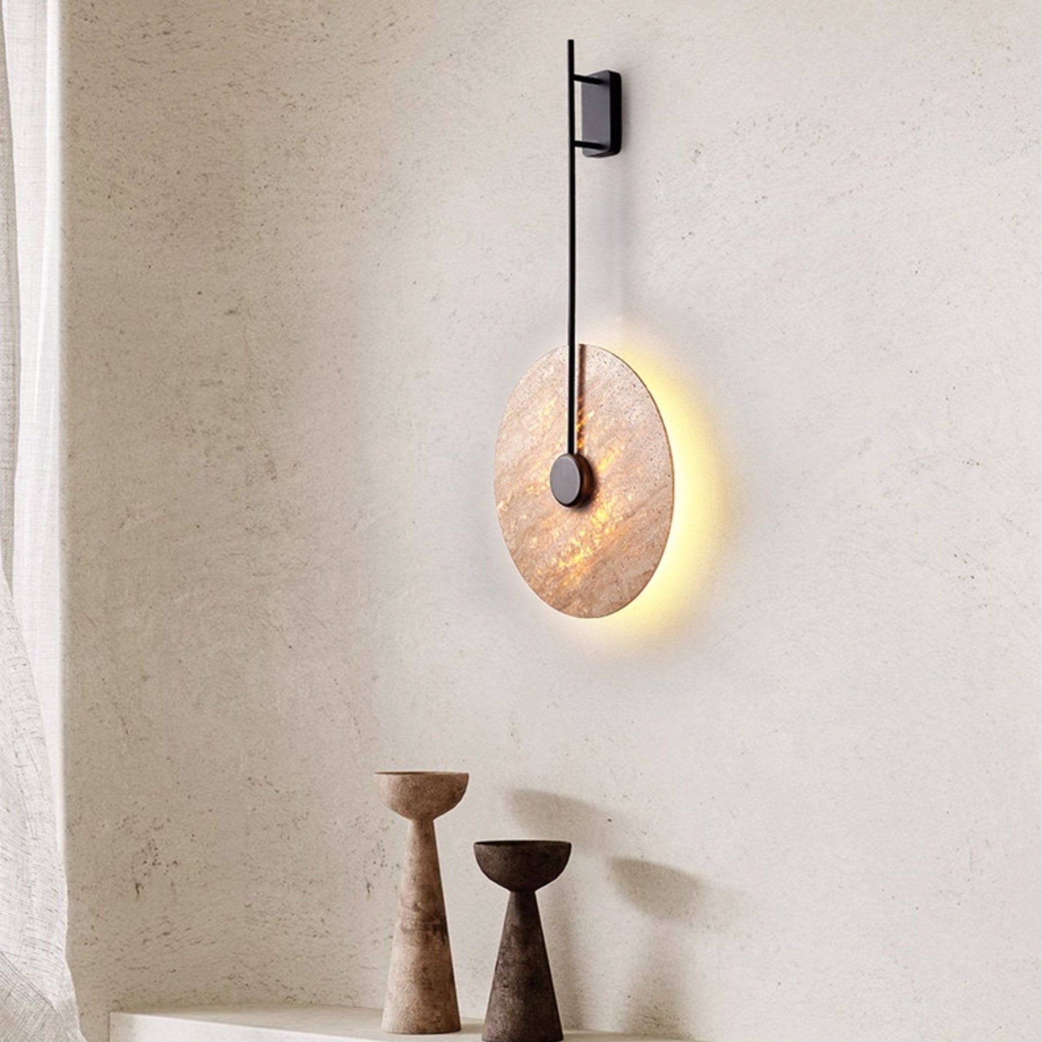 Solven Travertine Wall Lamp