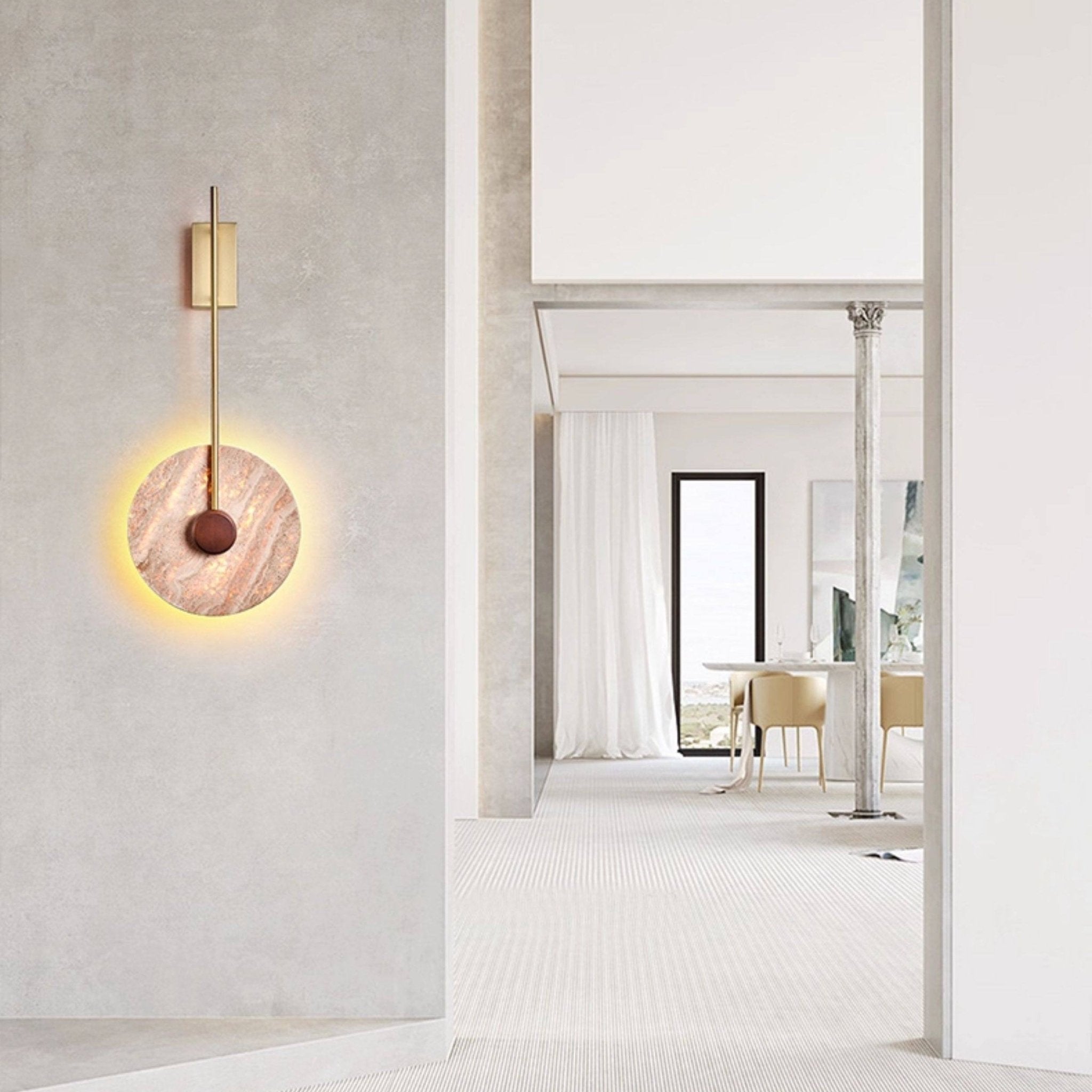 Solven Travertine Wall Lamp