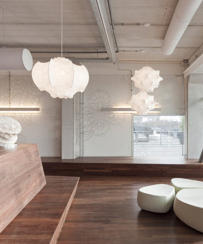 Lotus Minimalist Silk Pendant Lamp