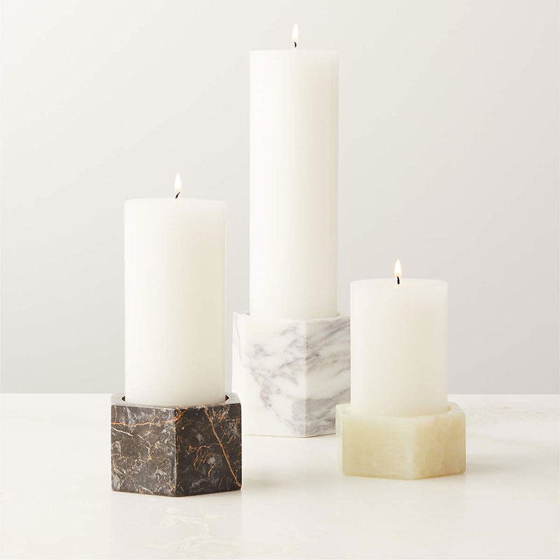 Marbryn Cube Marble Candle Holder