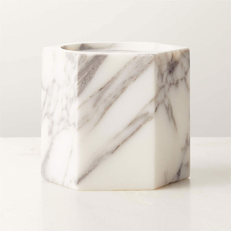 Marbryn Cube Marble Candle Holder