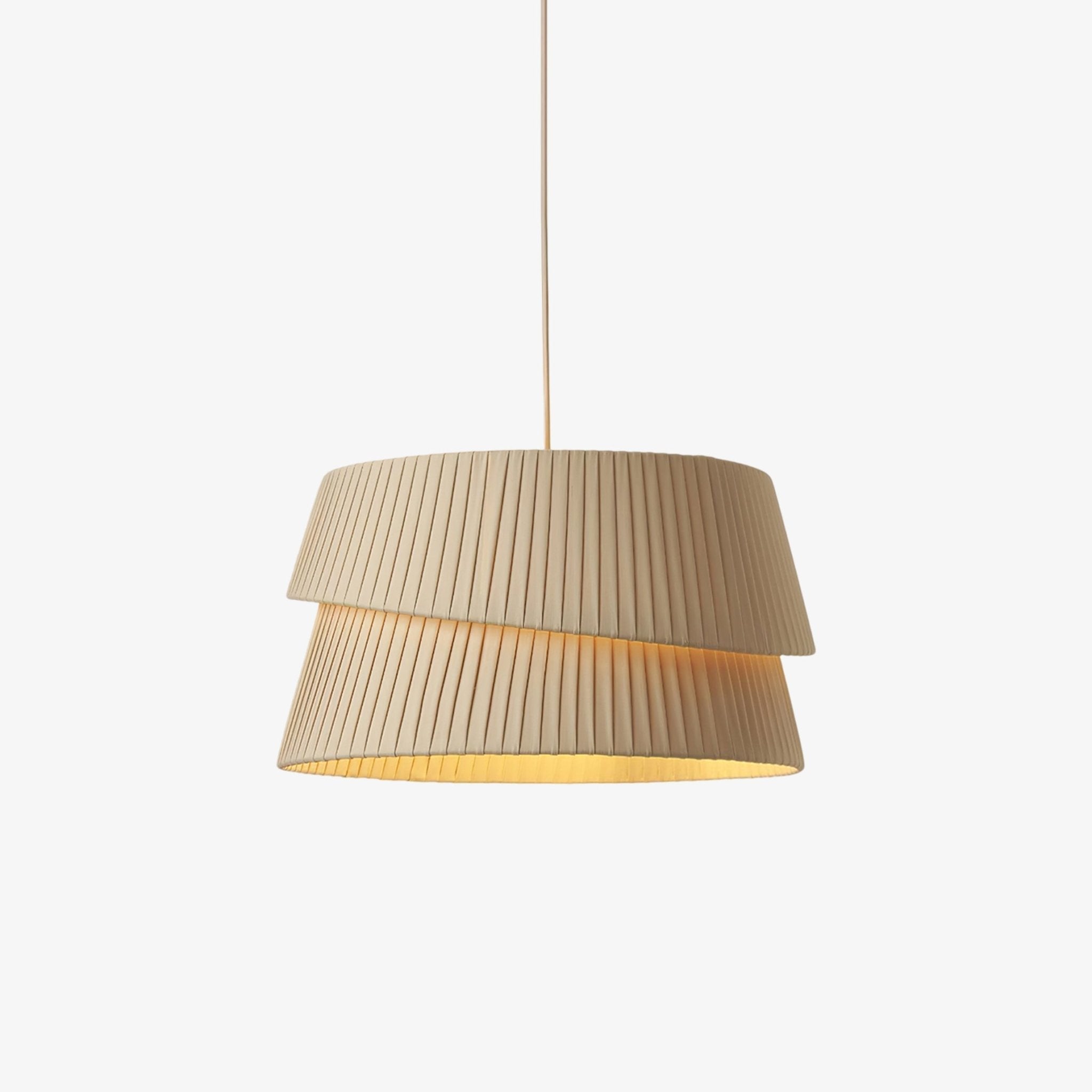 Ilira PremiumElegance Twist Fabric Pendant Lamp