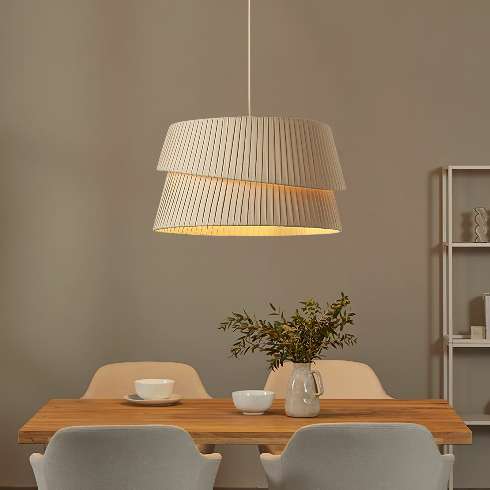 Ilira PremiumElegance Twist Fabric Pendant Lamp