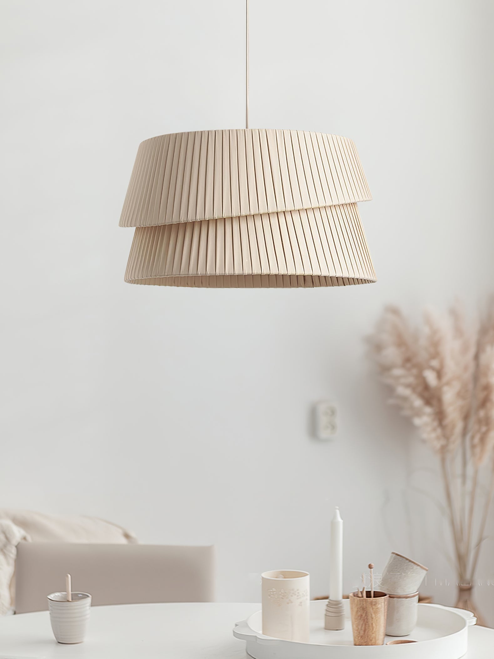 Ilira PremiumElegance Twist Fabric Pendant Lamp