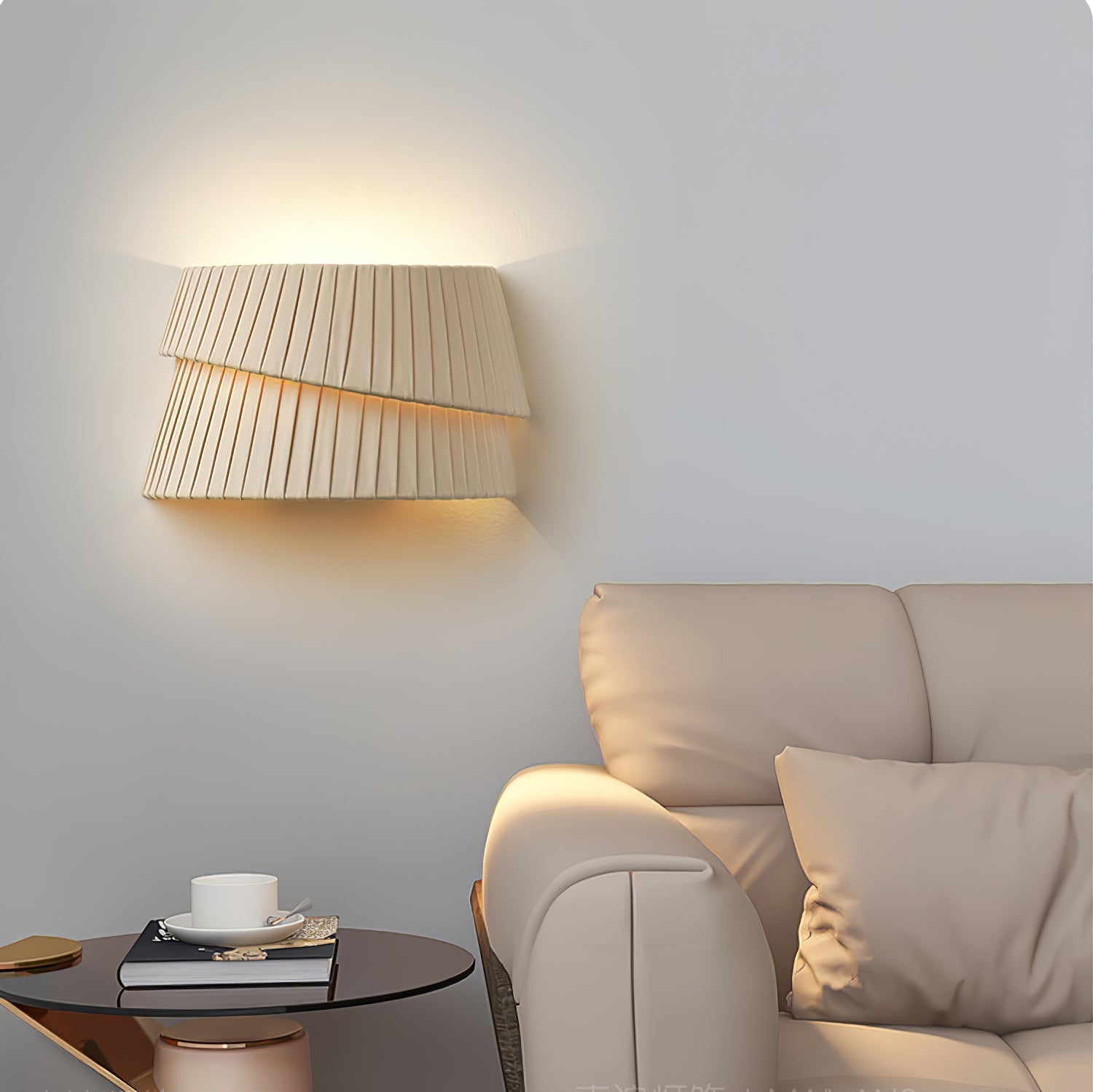 Cevelarae Premium Nordic Art Twist Fabric Wall Lamp