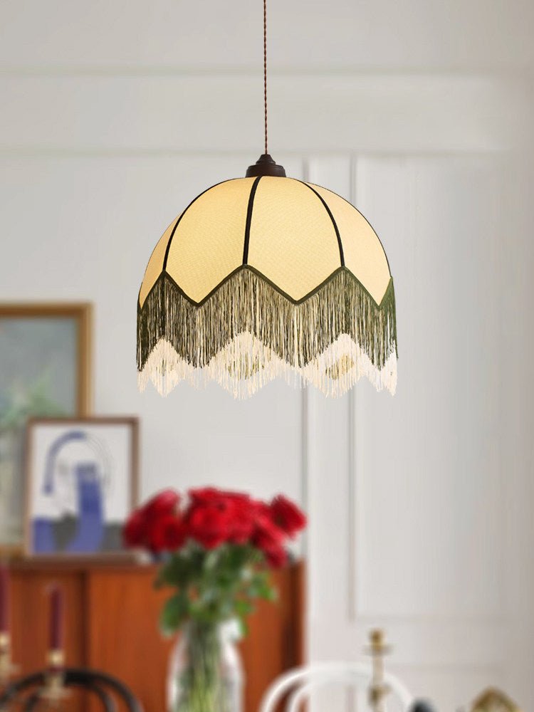 Liorenne Fringe Dome Pendant Light