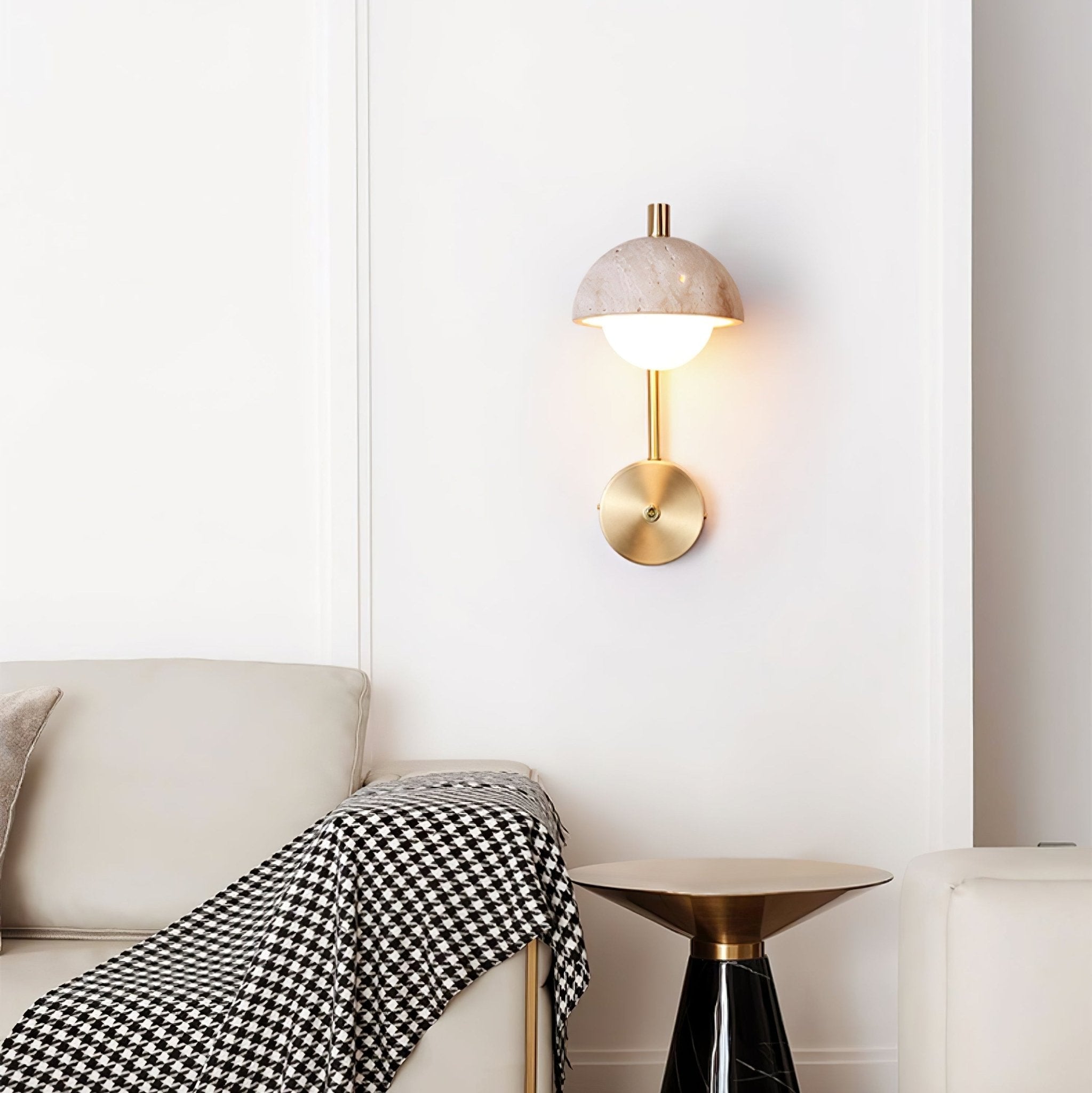 Seraaya Travertine Wall Light
